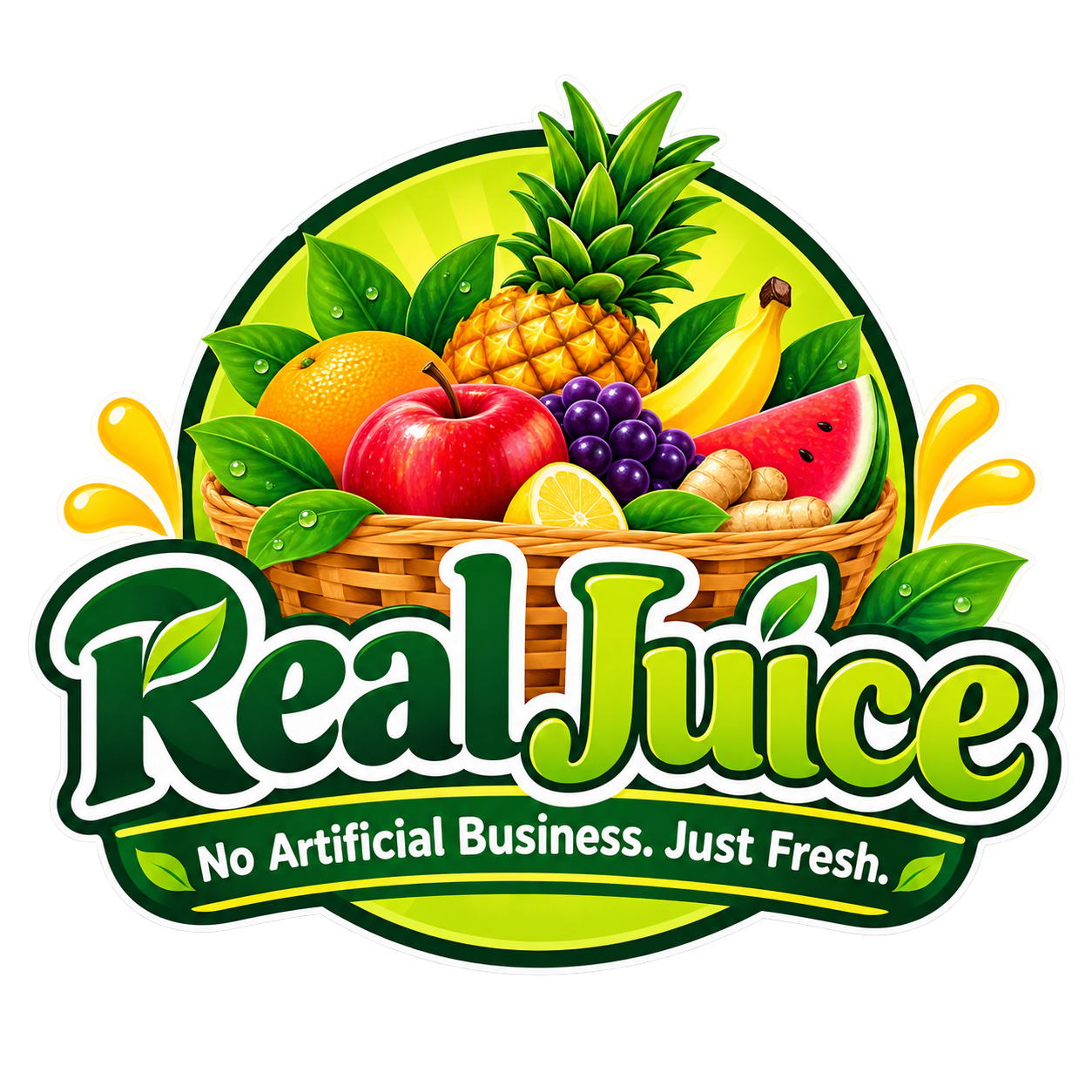 Real Juice — No Artificial Business. Just Fresh.